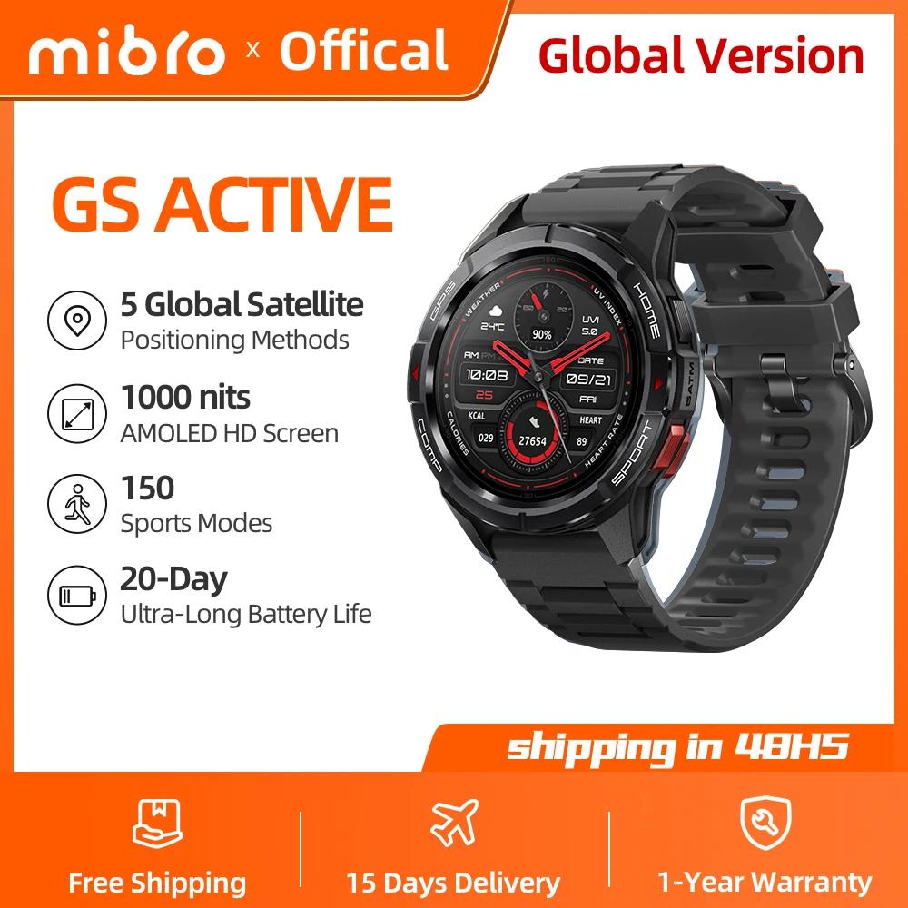 Mibro GS  Ʈġ GPS Ŵ 1000Nits 1.3ġ..