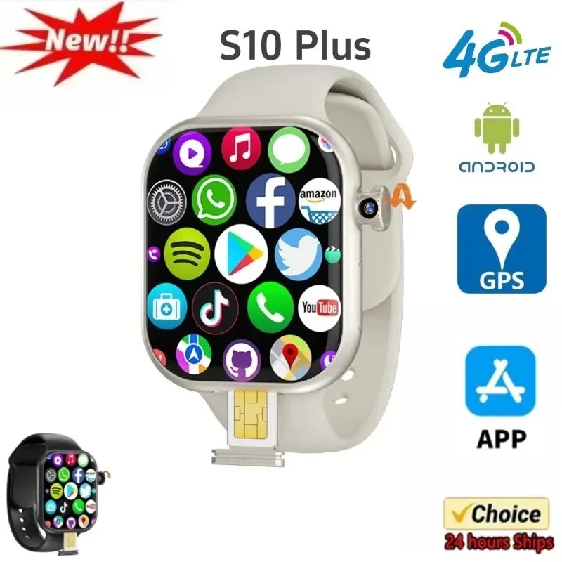 S10 Plus 4G Smartwatch ȵ̵, 2.29ġ Amoled ..