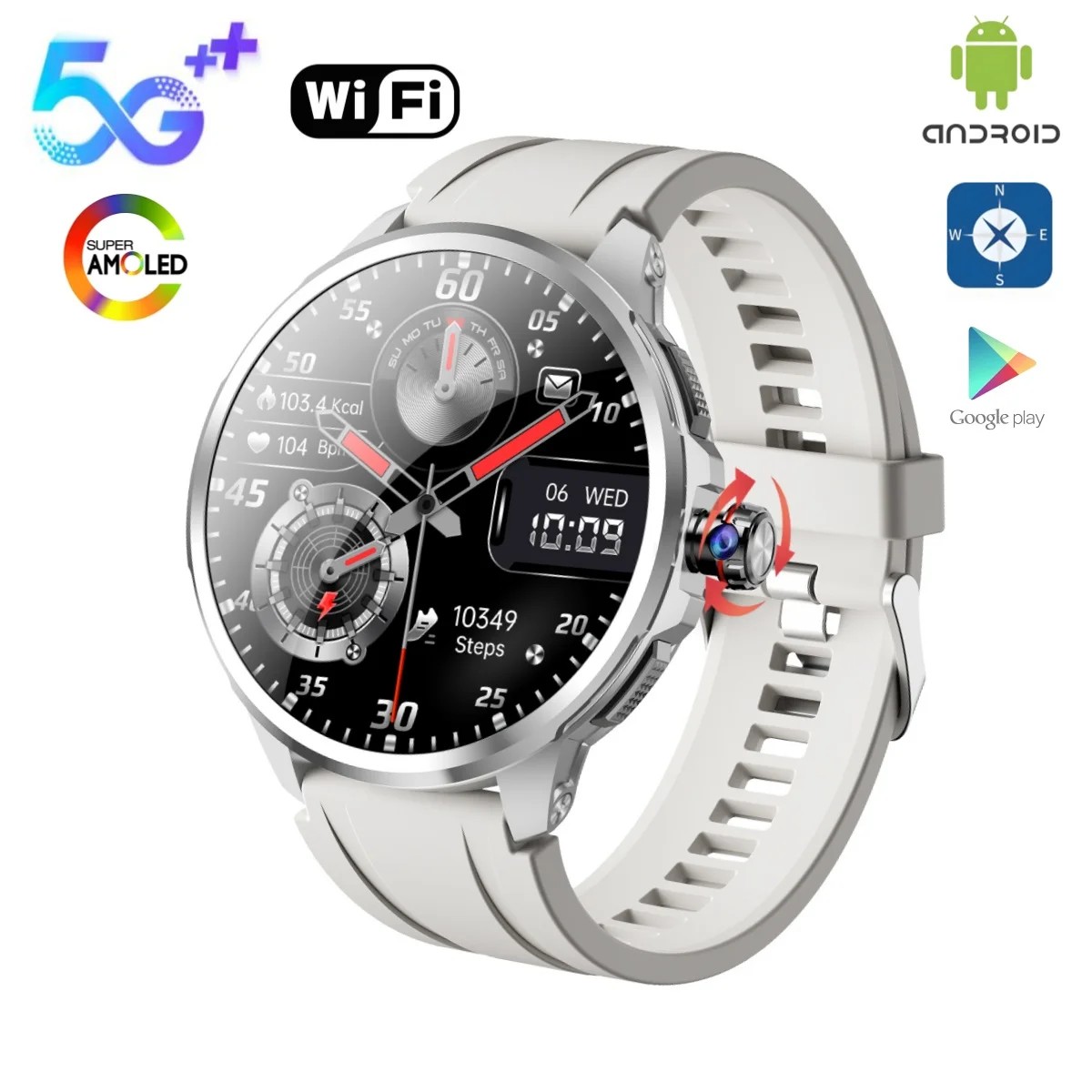 1.95 ġ Amoled ũ GPS WIFI SIM ī  Smar..