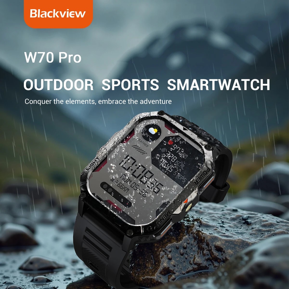 Blackview Sport Smartwatch W70 Pro, 2.01ġ ȭ Bl..