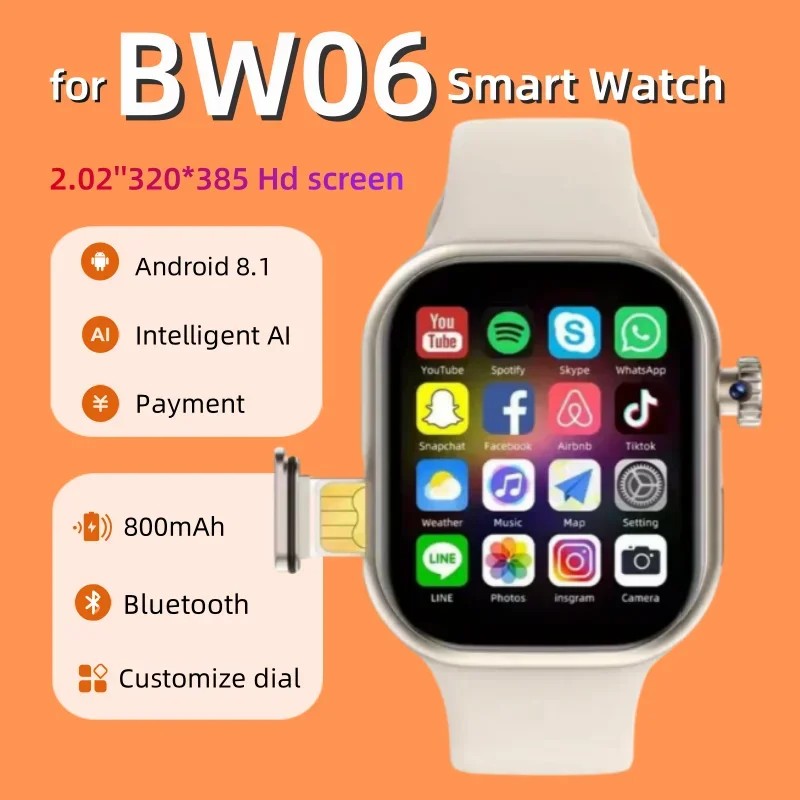 BW06 Pro+ 4G Ʈġ: ȵ̵ OS+128GB 뷮..