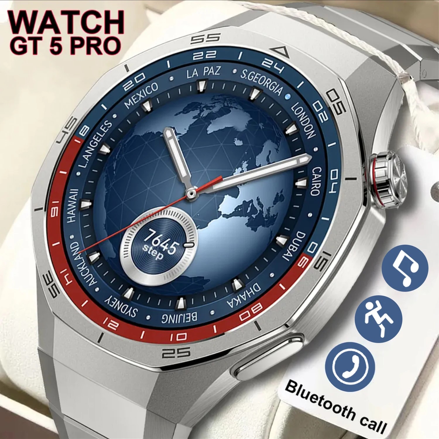 2025New SmartWatch GT5 Pro Ʈ ð HD AMOLED ..