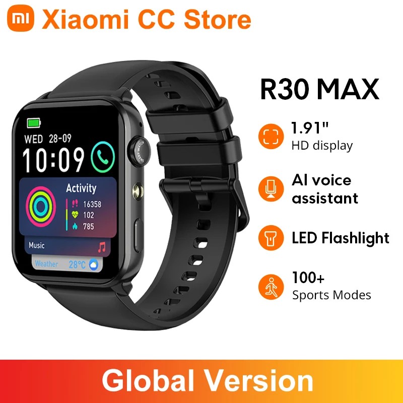 ۷ι  Blackview R30 Max Smartwatch 1.91 Al ..