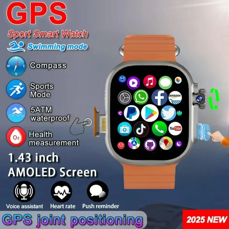 DW100 Pro 2.29ġ Amoled Smartwatch..