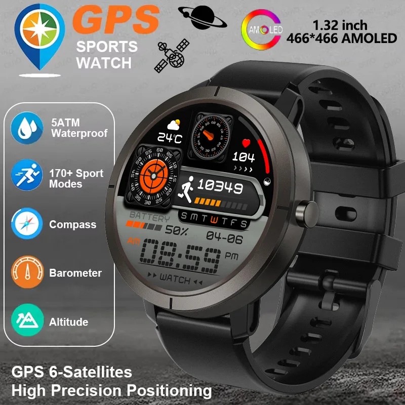 GPS  ļ   Smartwatch 5ATM  170+..