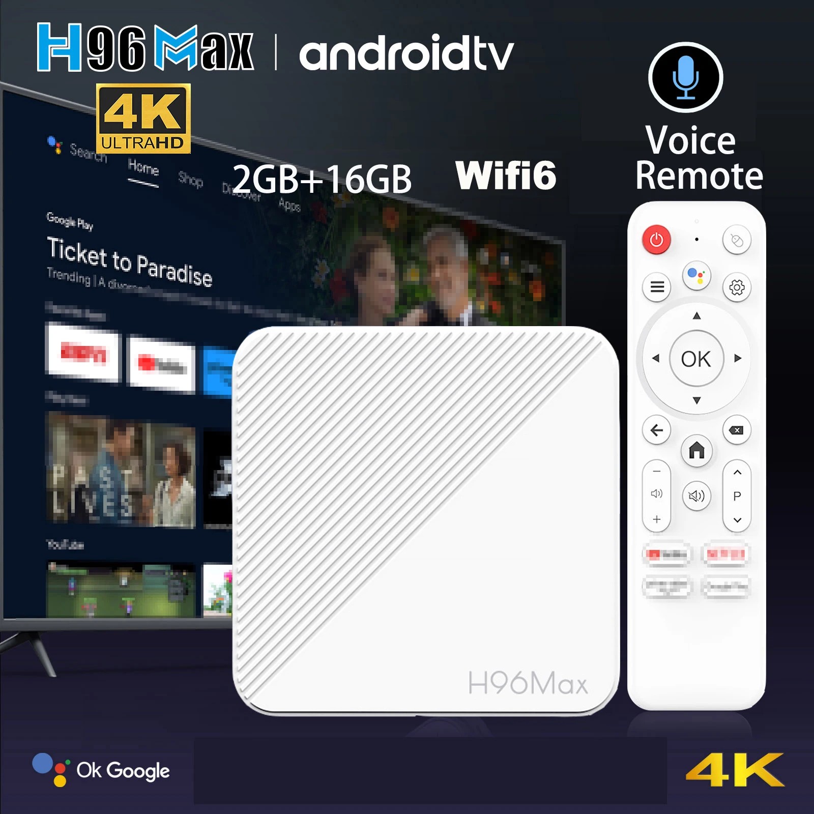 H96 MAX ȵ̵ 10 TV ڽ Allwinner H313, 4K HDR..