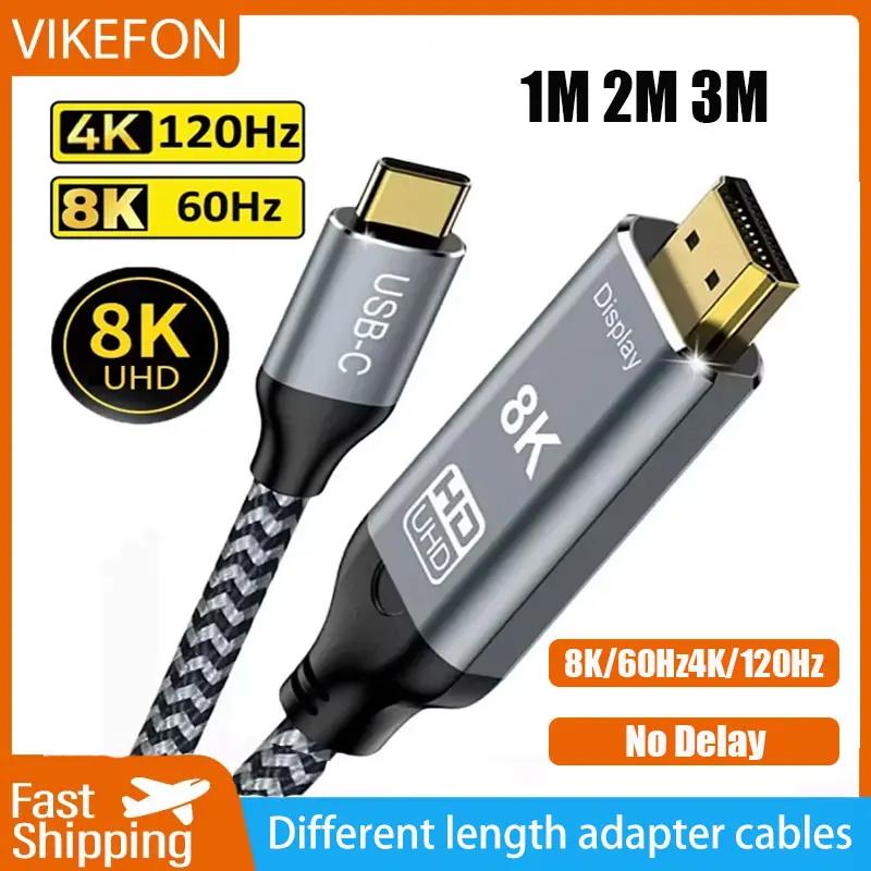 USB C-HDMI ȣȯ ̺ 8K 4K  C..