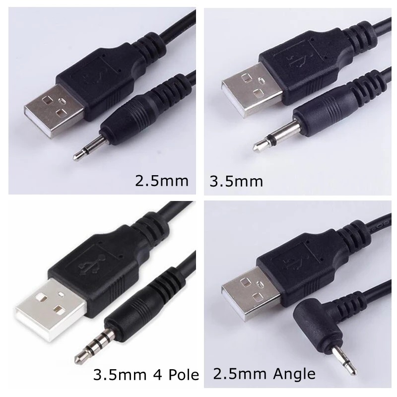  1m USB  Aux 2.5mm 3.5mm ..