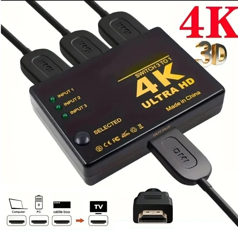 4K ó HDMI ȣȯ ġ 3 in 1 out..