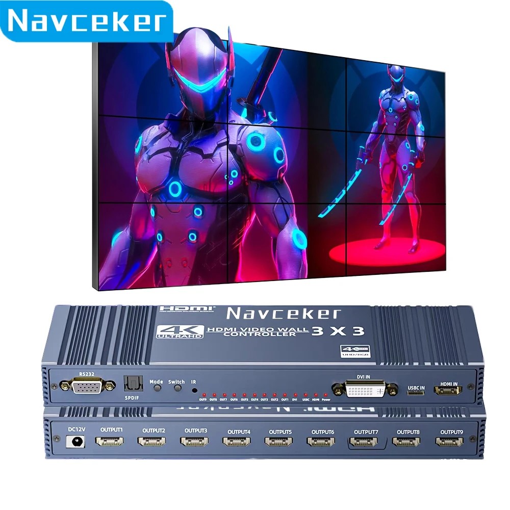 4K HDMI  Ʈѷ 3x3 Ÿ-C..
