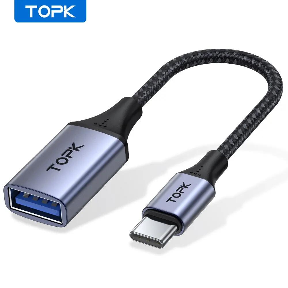 TOPK USB C-USB A , OTG ̺, CŸ -USB..