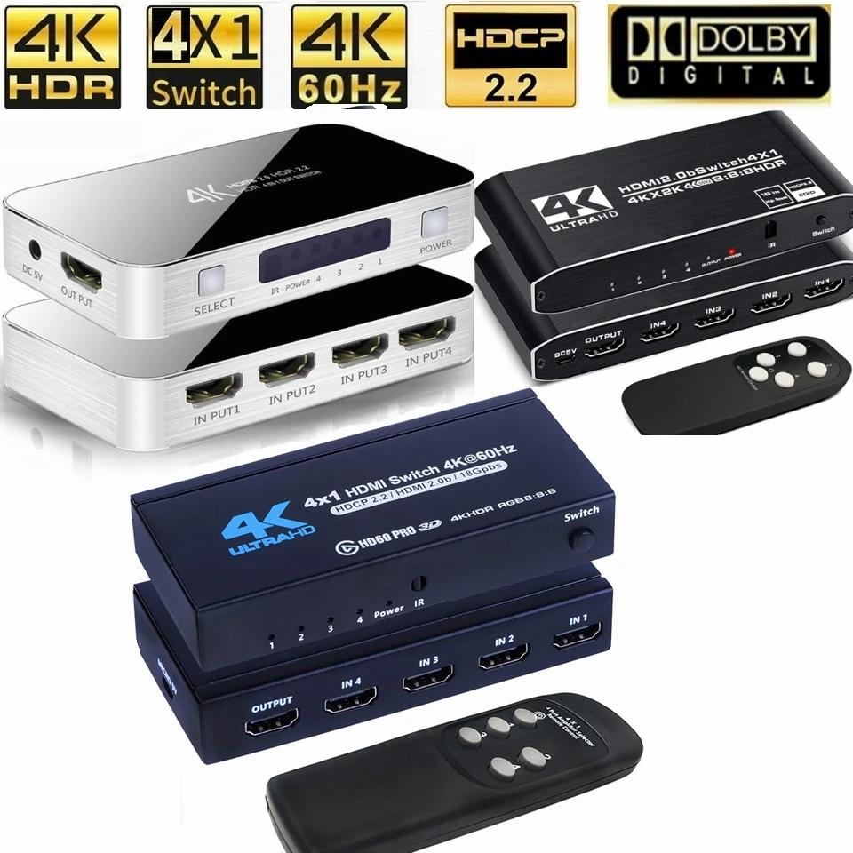 4 in 1 Out 4K HDR HDMI 2.0 ó, 4K 60Hz HDMI ..