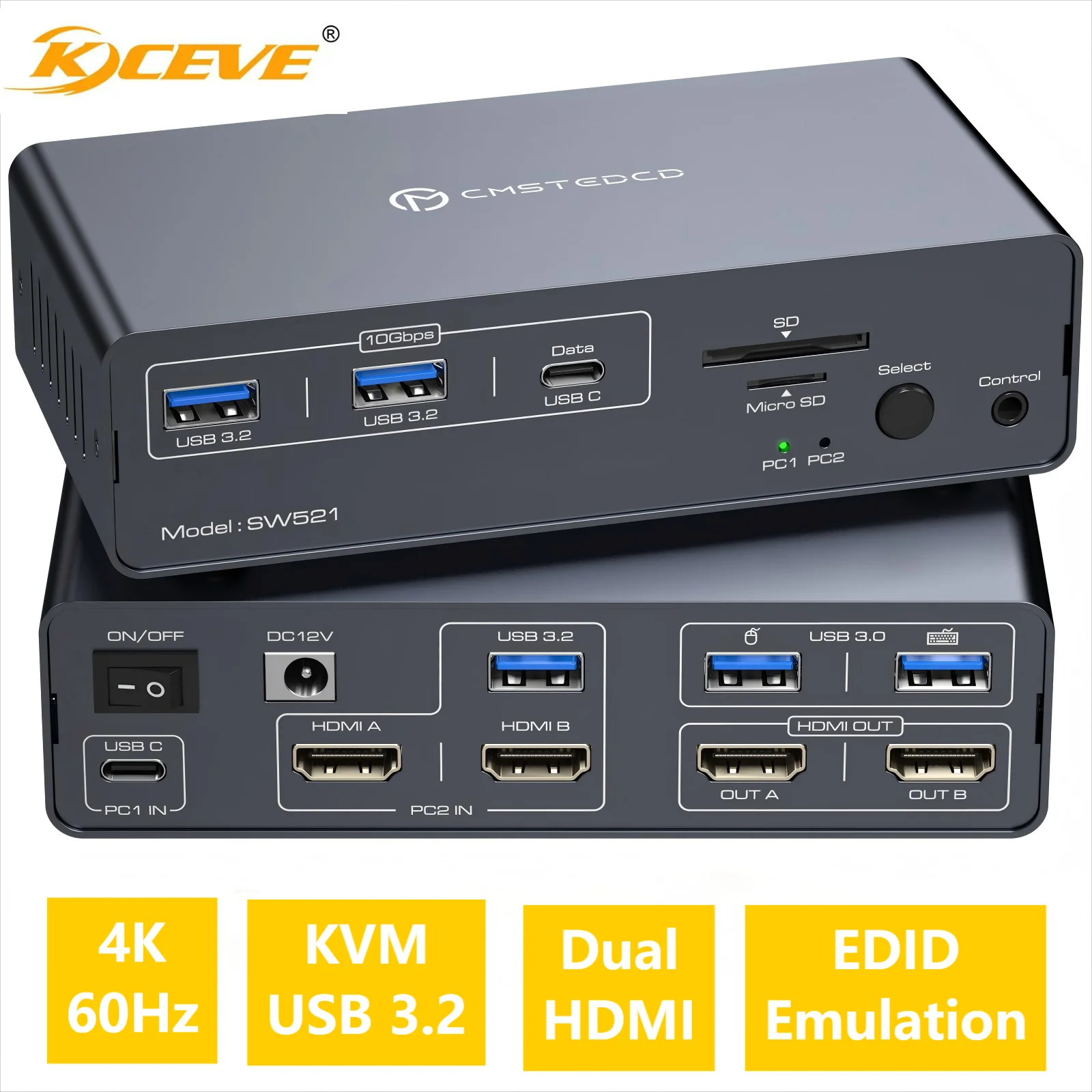 10Gbps USB 3.2 USB-C HDMI KVM ..