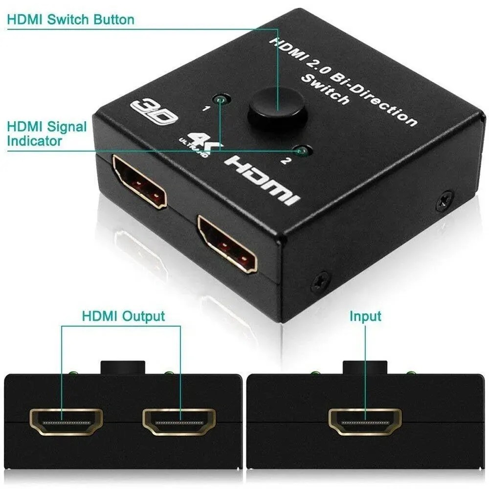 HDMI ȣȯ 2.0 2 Ʈ 4K 1080P 2x1 1x2 ġ KVM ..