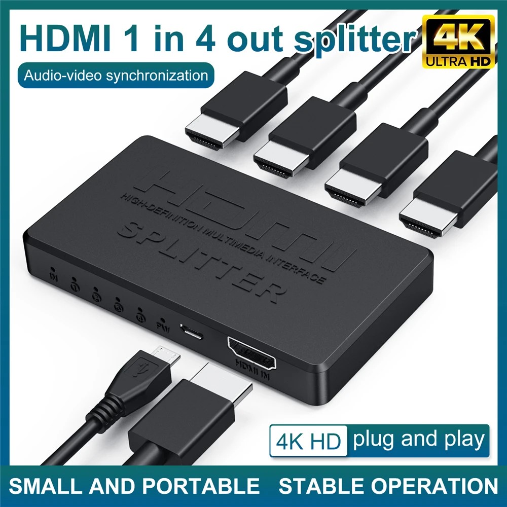 4K HDMI й 1X2 1 in 2 /4 out 4K30..