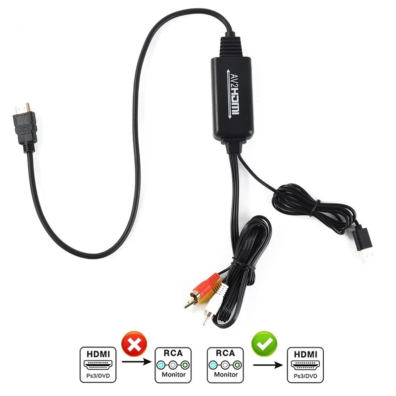 RCA AV to HDMI , HDMI to AV RCA , AV..