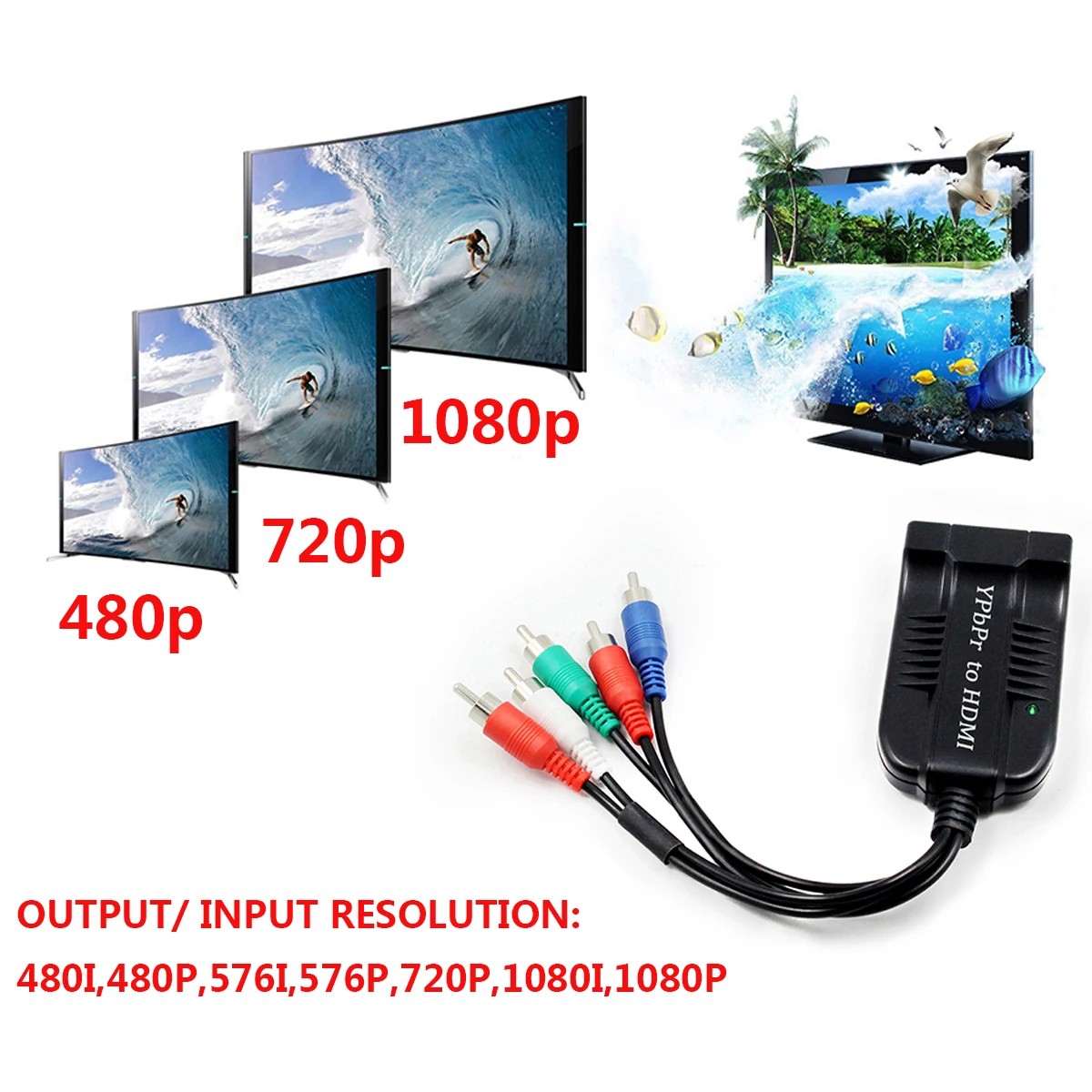 HDMI ȯ, 5RCA Ʈ RGB YPbPr-HDMI ȯ..