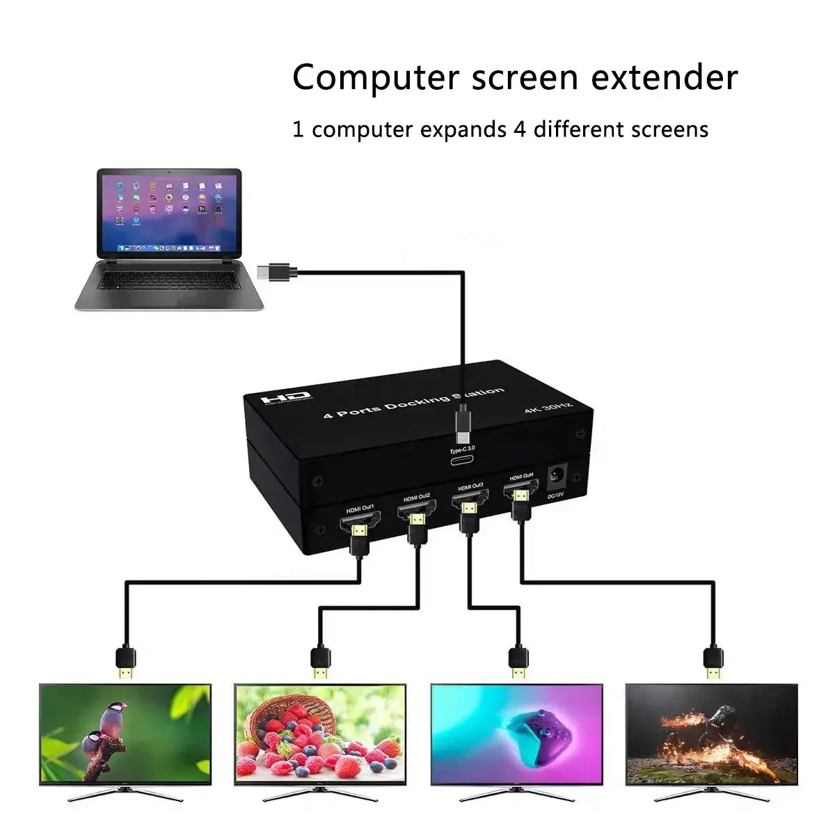 4K 4 Ʈ HDMI ŷ ̼ ǻ Ʈ PC ȭ Ȯ..