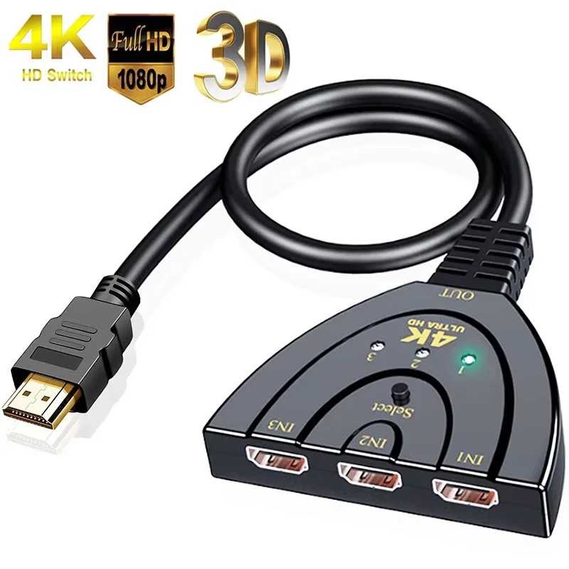 3Է 1 HDMI ȣȯ ġ 3Ʈ 4K/3D/1080P HDTV ..