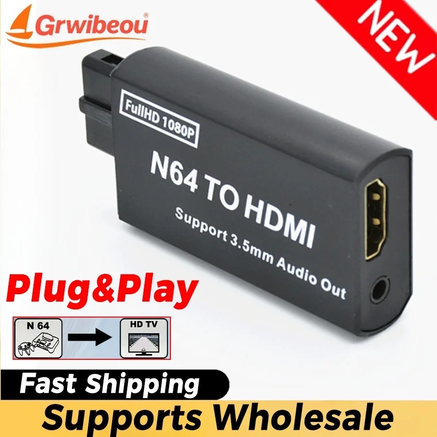 Grwibeou 1080P N64-HDMI ȣȯ ȯ   Ninte..