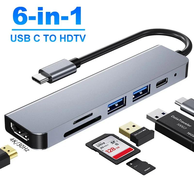 6 in 1 USB C   C 3.0 -4K..