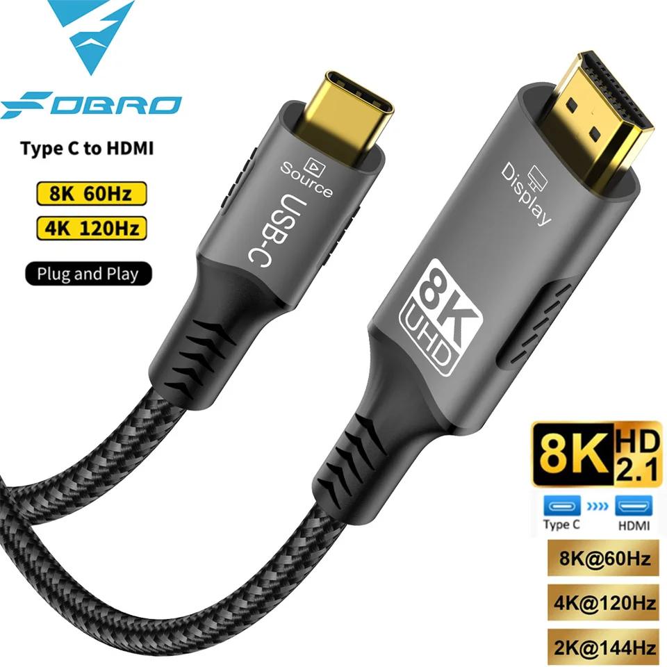 FDBRO USB  C-HDMI 2.1 ̺ ..