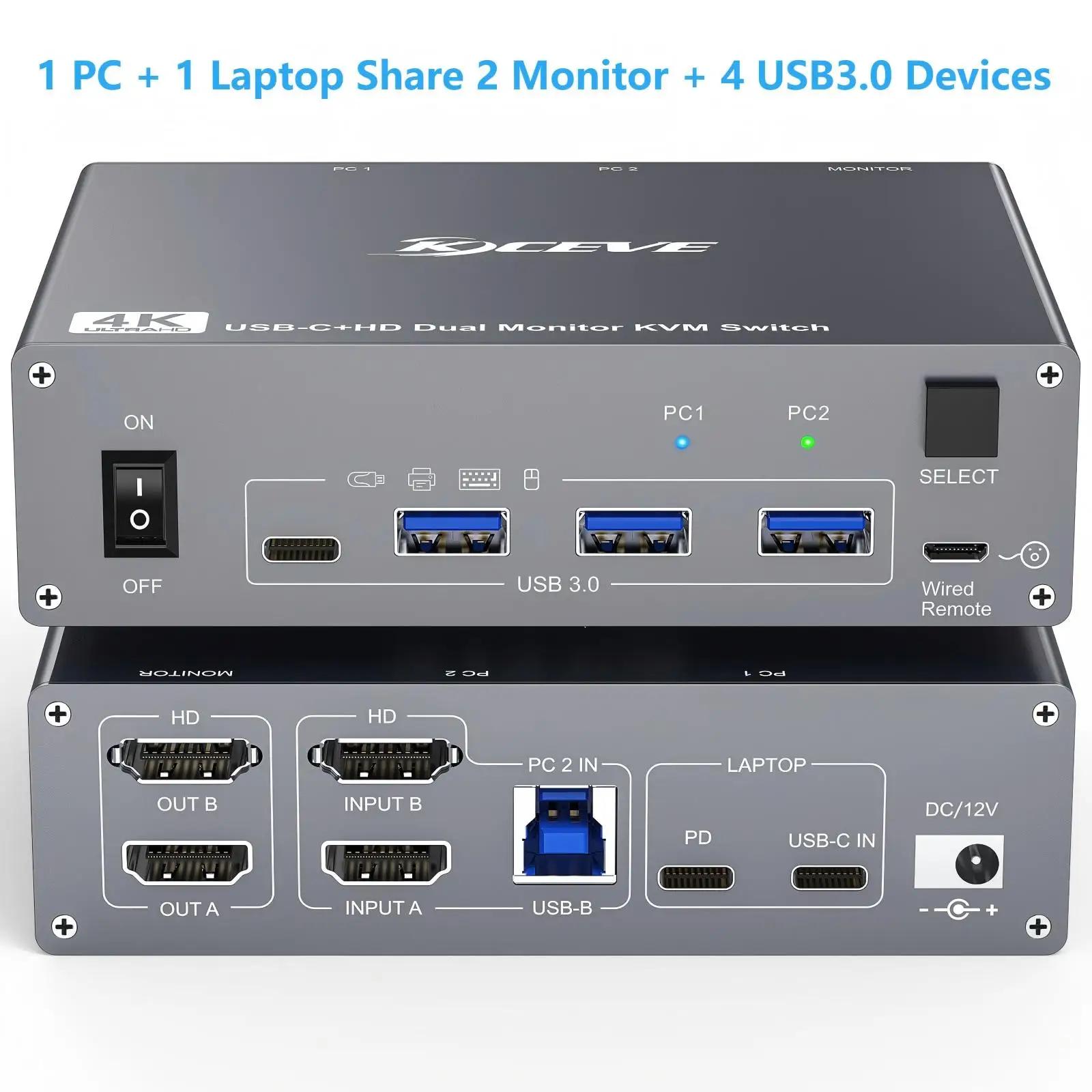 USB C KVM ġ 4K/1080P@60Hz, USB..