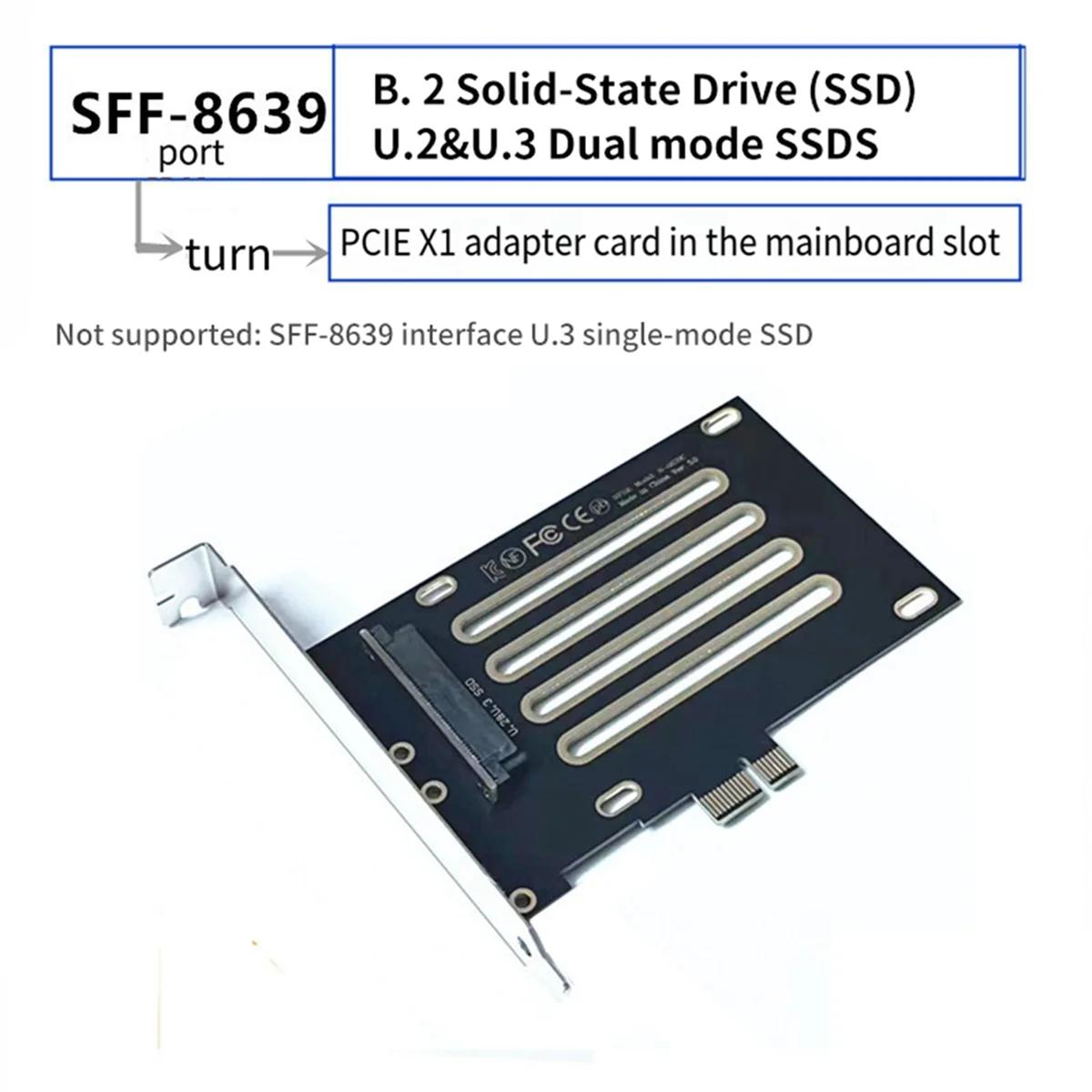 SFF-8639 U.2 U.3 - PCIE 3.0 4.0 X1 ..